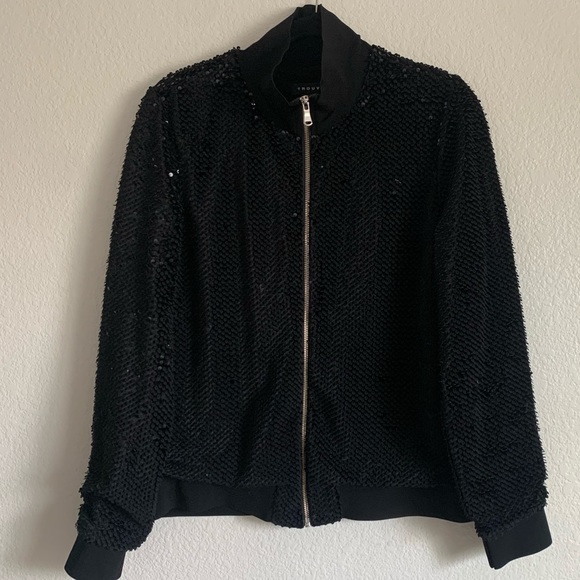 Trouvé Sequin Velvet Track Jacket - Large - Picture 6 of 8